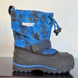 Northside Kids Blue Geometric Rain Boots